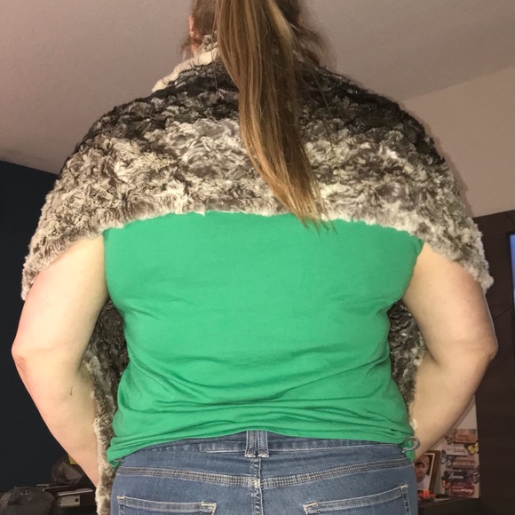 NWOT Cedric’s Genuine Rex Fur Scarf w/ pockets VINTAGE - Picture 3 of 8